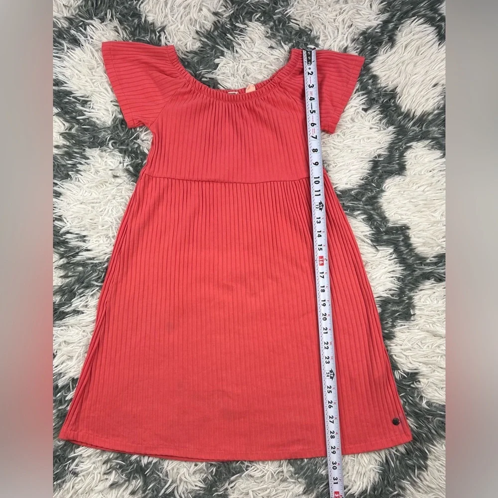 Roxy Girl Coral Short Sleeve Dress Size Large